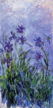  flores - Lila Iris Claude Monet Impresionismo Flores